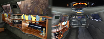 Lincoln Limo Bar and Interier